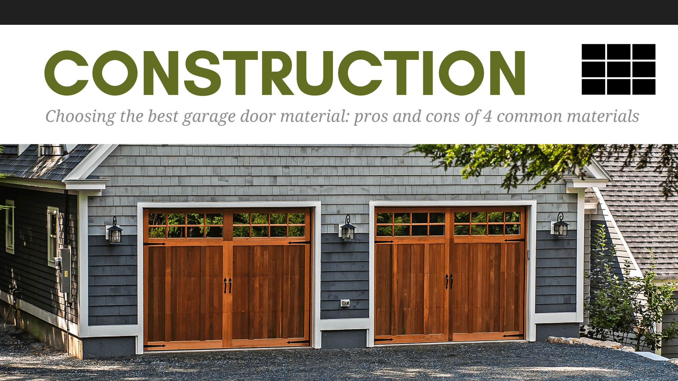What's the Best Material for a Garage Door?